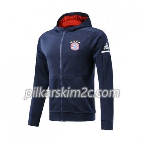 Bayern Monachium Kurtka Treningowa Kapturem 2017-18 Niebieski